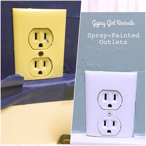 spray paint electrical box|painting over electrical outlets.